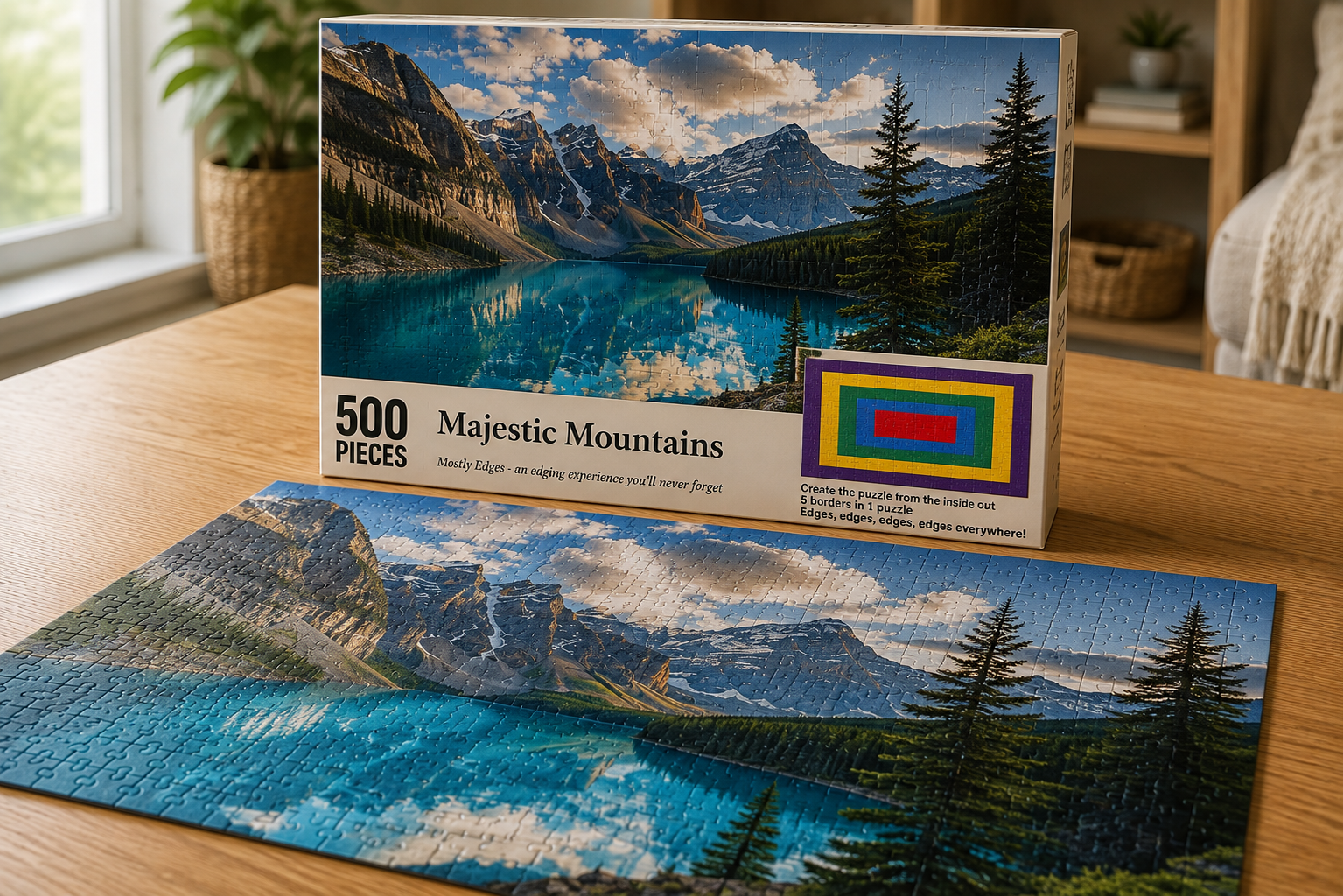 Majestic Mountains puzzle box